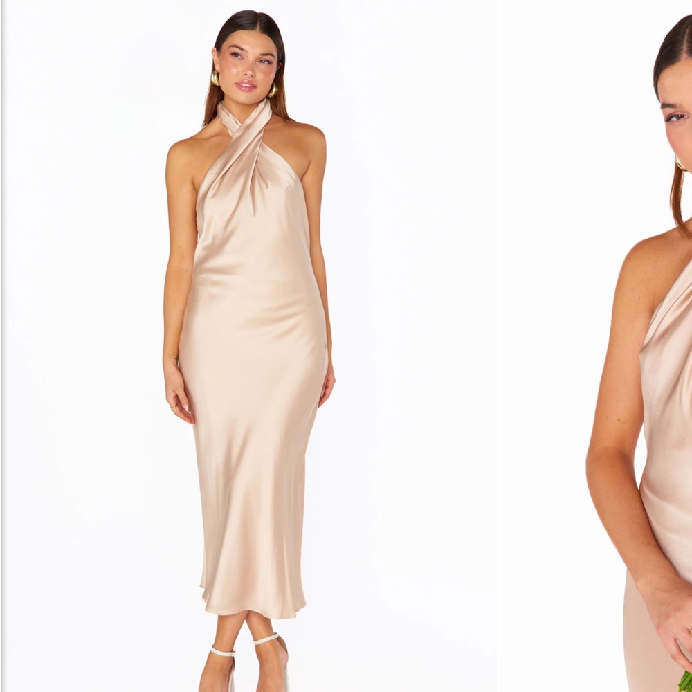NWT Show Me Your Mumu Jasmine Halter Midi Dress